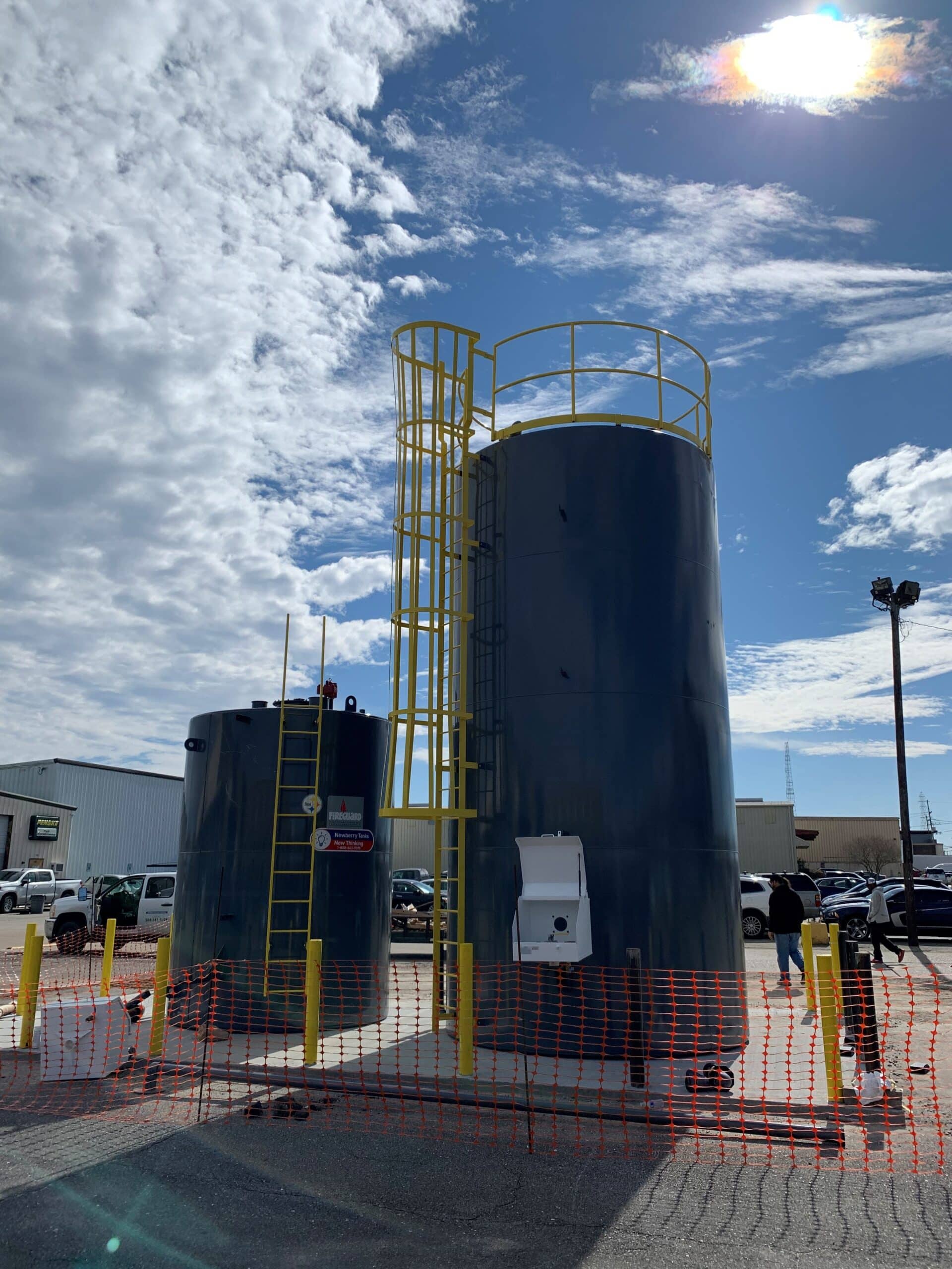 1000 and 2000 gallon double wall vertical tanks