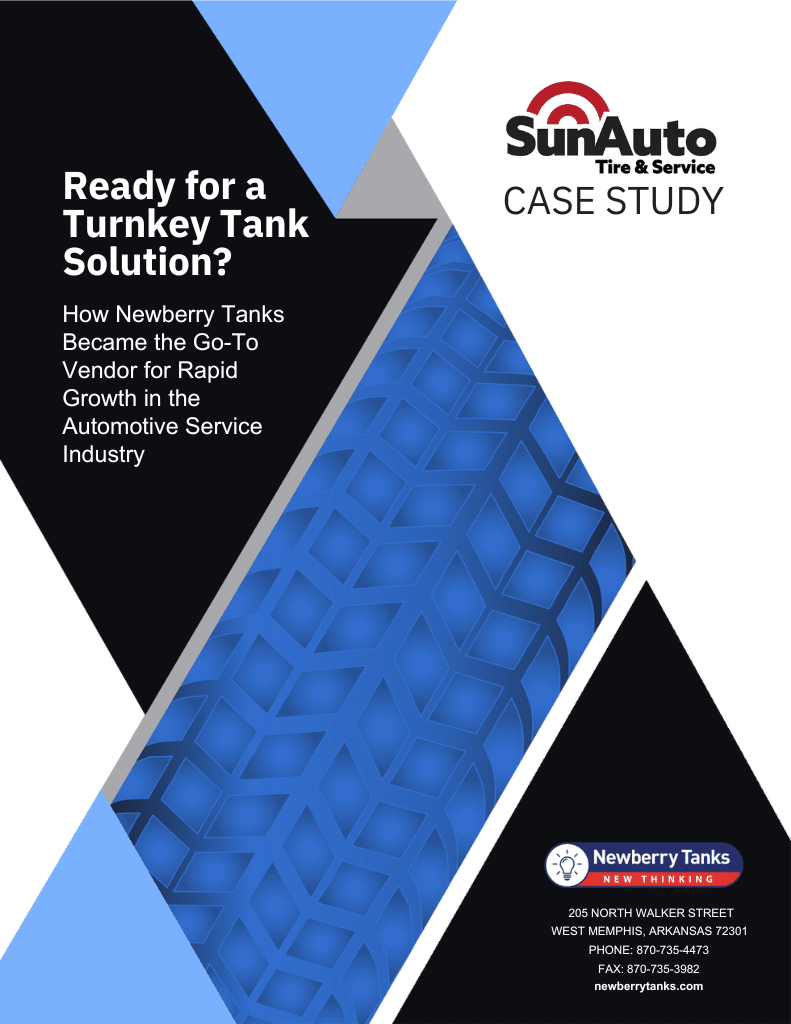 how newberry tanks became the go to vendor for rapid growth in the automotive service industry